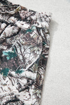 Brown Camo Long Sleeve Top Elastic Waist Shorts Two Piece Set