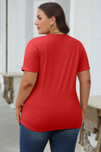 Black Casual Plain Crew Neck Tee