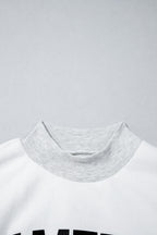Light Grey High Neck GAMEDAY/ FOOTBALL Double Side Printed Reversible Sweatshirt