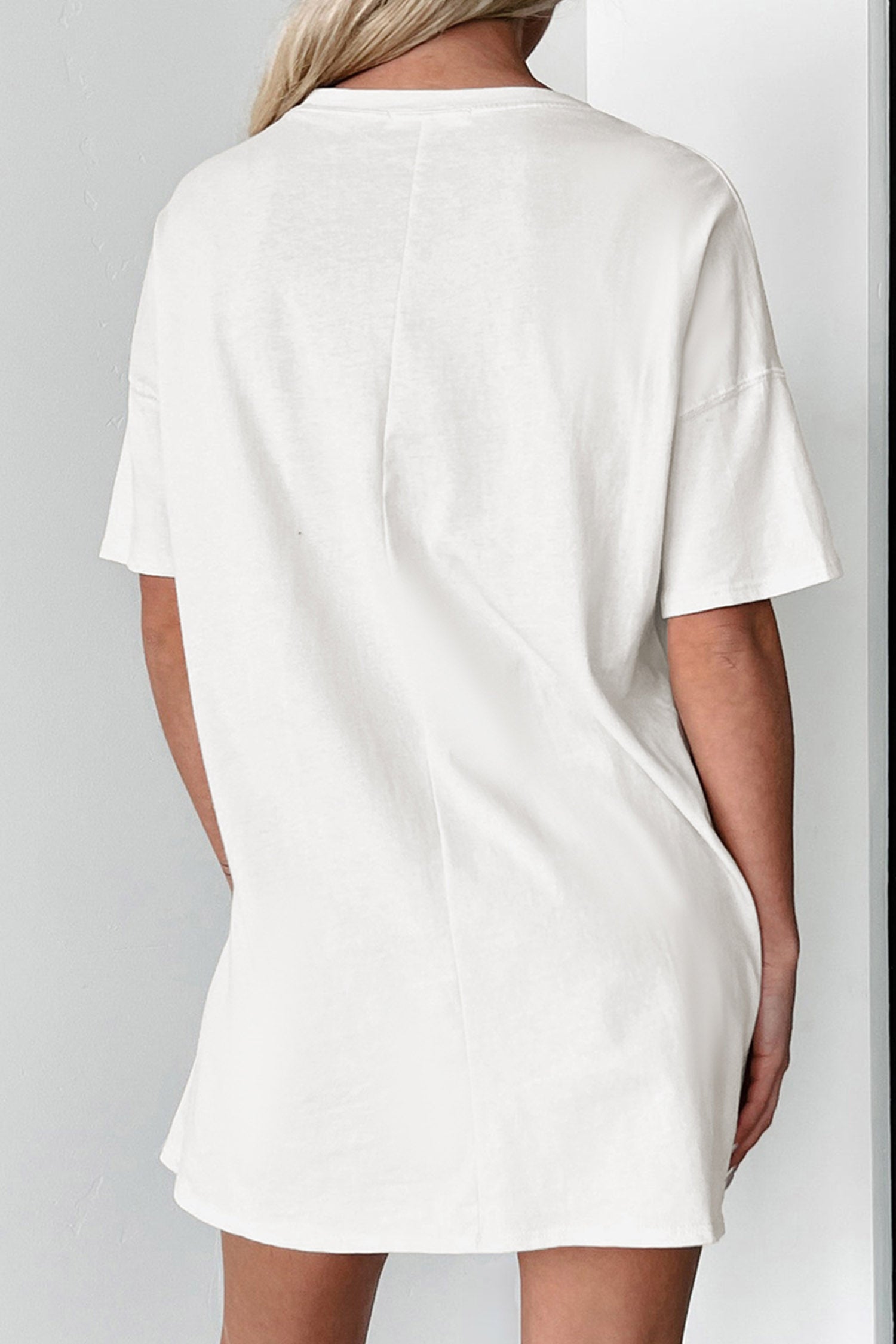 White Wild West Cowgirl Rodeo Graphic Tunic Tee