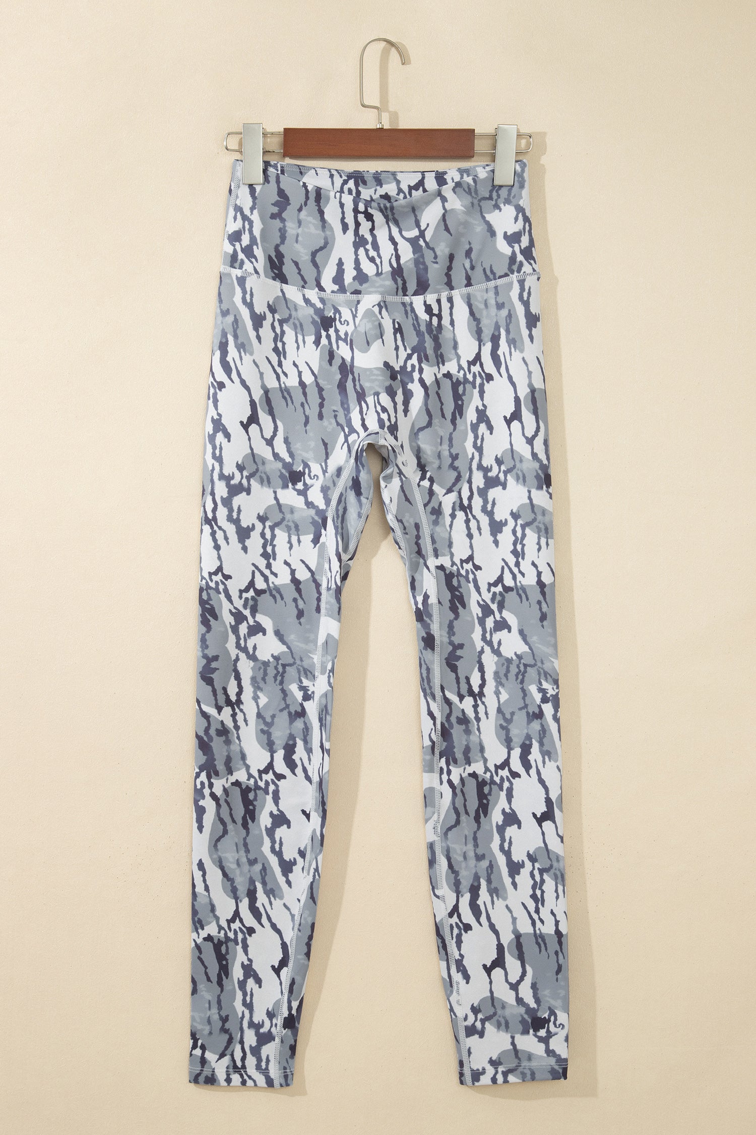 Multicolour Camouflage Pattern High Waist Leggings
