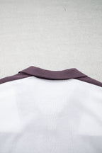 Prussian Blue Exposed Seam Detail Half Sleeve Top Elastic Waist Shorts 2pcs Set