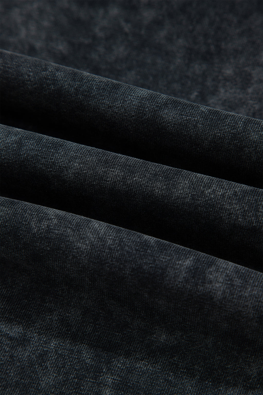 Black Mineral Wash Raw Seam Drawstring Elastic Waist Barrel Pants