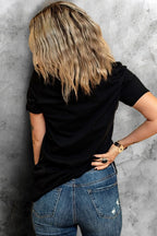 Black This mama prays Graphic Plain Tee